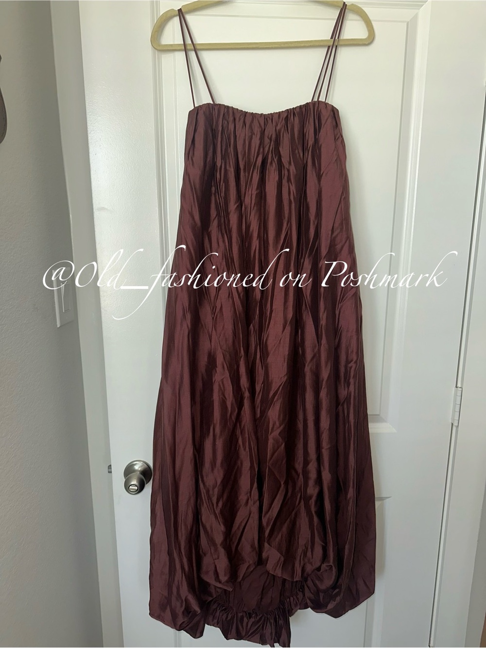 ZARA ZW Multi-Position Balloon Dress - Terracotta - Picture 14 of 16